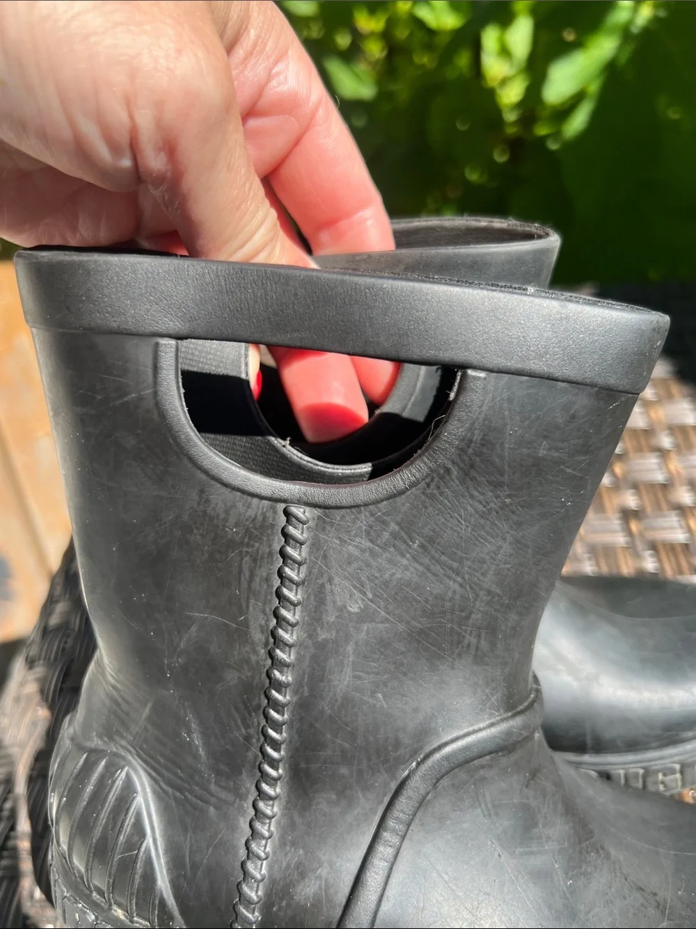 UGG Black Kids' Pull-On Rain Boots